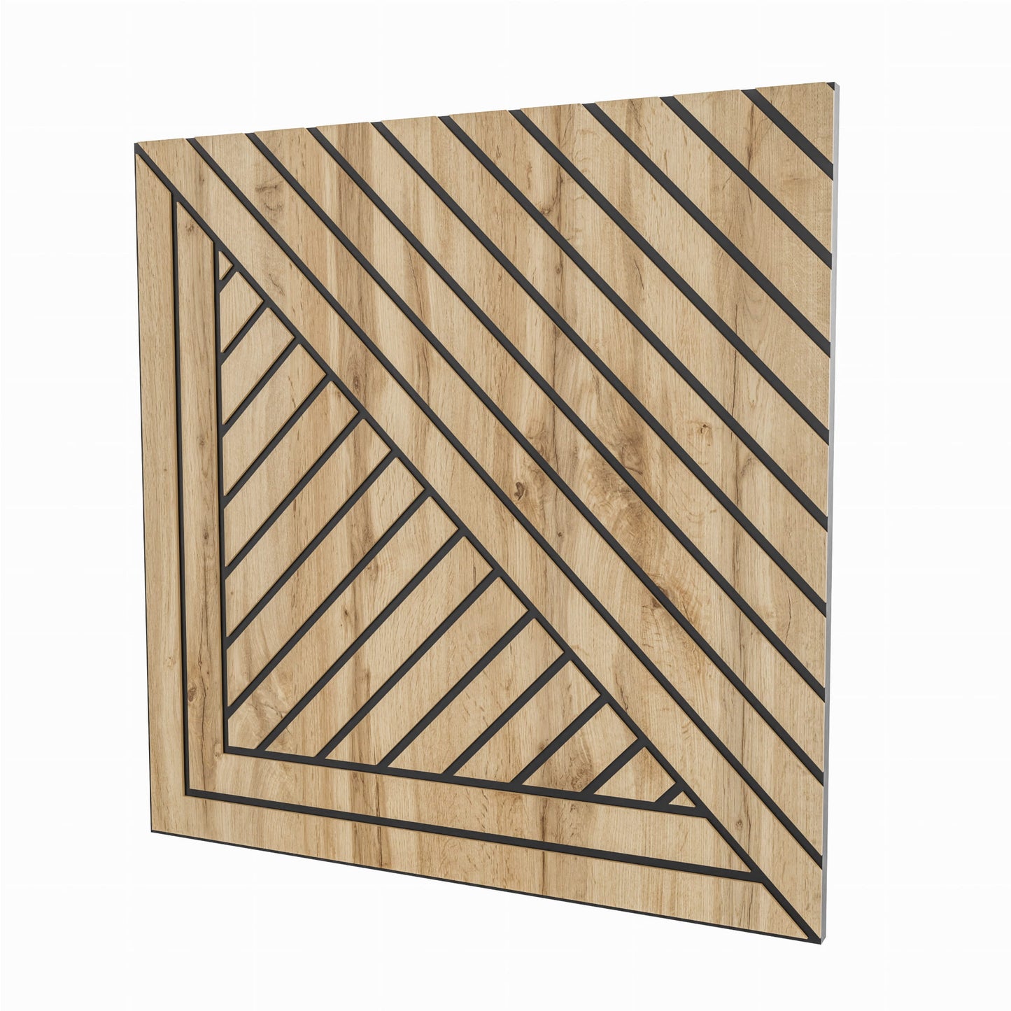 Gefräste MDF-Platten Form 2 Wotan Eiche
