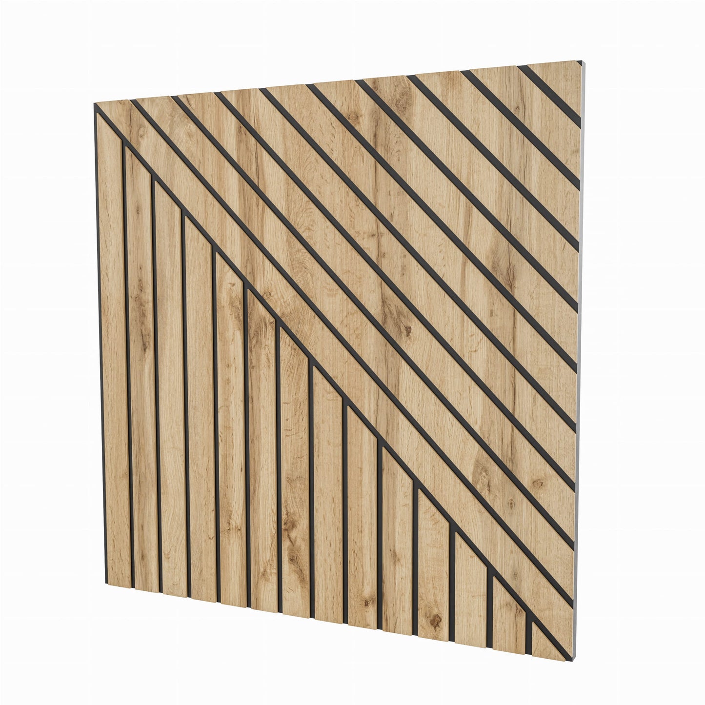 Gefräste MDF-Platten Form 1 Wotan Eiche