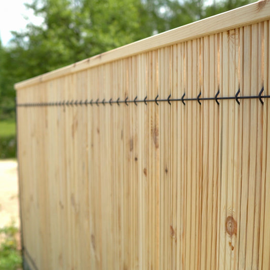 Holz-Zaunlatten für 3D-Einstabmattenzaun (Streifen) – Breite 43 mm/ Stärke 15 mm